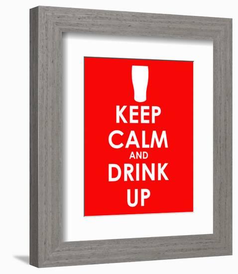 Keep Calm and Drink Up-null-Framed Giclee Print