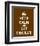 Keep Calm and Eat Chocolate-The Vintage Collection-Framed Art Print