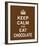 Keep Calm and Eat Chocolate-The Vintage Collection-Framed Giclee Print