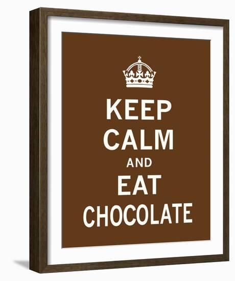 Keep Calm and Eat Chocolate-The Vintage Collection-Framed Giclee Print
