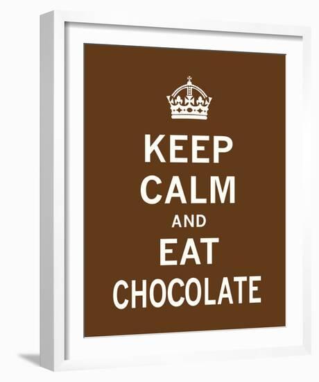 Keep Calm and Eat Chocolate-The Vintage Collection-Framed Giclee Print