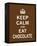 Keep Calm and Eat Chocolate-The Vintage Collection-Framed Stretched Canvas