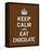 Keep Calm and Eat Chocolate-The Vintage Collection-Framed Stretched Canvas