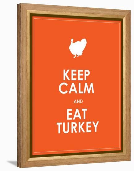 Keep Calm and Eat Turkey Background-place4design-Framed Stretched Canvas