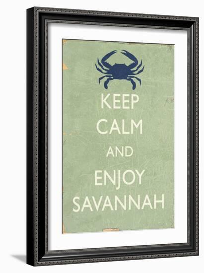 Keep Calm and Enjoy Savannah-Lantern Press-Framed Art Print