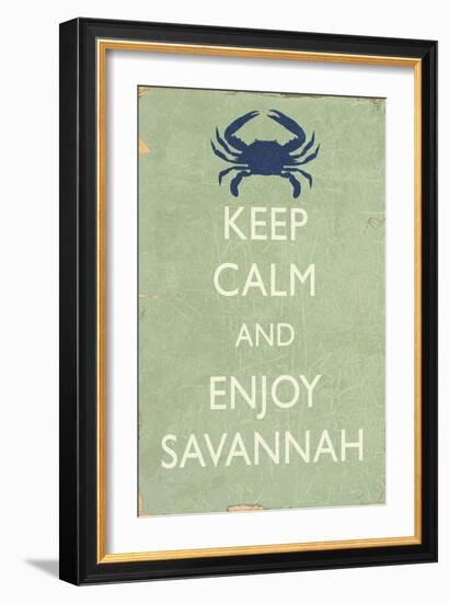 Keep Calm and Enjoy Savannah-Lantern Press-Framed Art Print