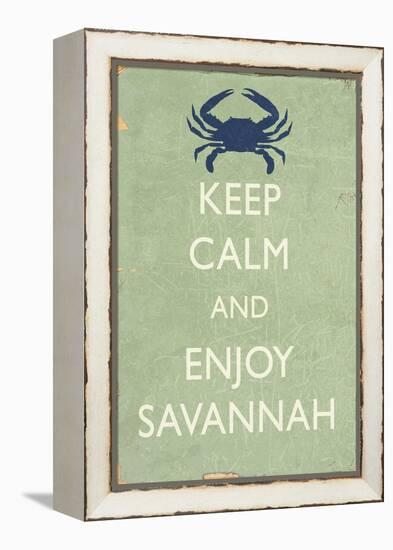 Keep Calm and Enjoy Savannah-Lantern Press-Framed Stretched Canvas