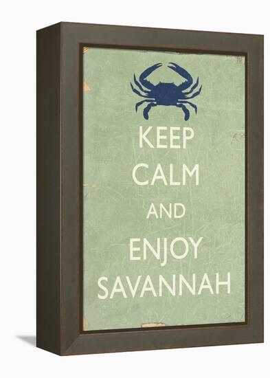 Keep Calm and Enjoy Savannah-Lantern Press-Framed Stretched Canvas