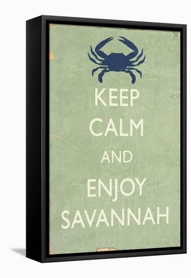 Keep Calm and Enjoy Savannah-Lantern Press-Framed Stretched Canvas