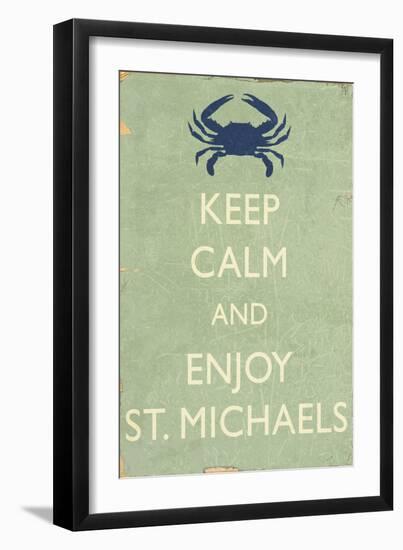 Keep Calm and Enjoy St. Michaels-Lantern Press-Framed Art Print