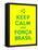 Keep Calm and Forca Brasil-Thomaspajot-Framed Stretched Canvas