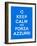 Keep Calm and Forza Azzurri-Thomaspajot-Framed Art Print