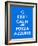Keep Calm and Forza Azzurri-Thomaspajot-Framed Art Print