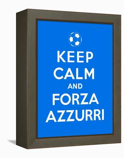 Keep Calm and Forza Azzurri-Thomaspajot-Framed Stretched Canvas