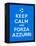 Keep Calm and Forza Azzurri-Thomaspajot-Framed Stretched Canvas