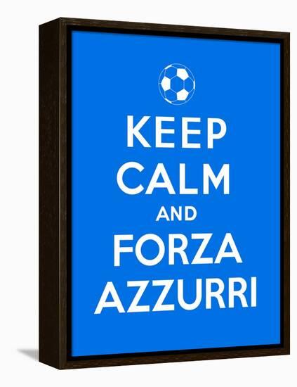 Keep Calm and Forza Azzurri-Thomaspajot-Framed Stretched Canvas