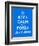 Keep Calm and Forza Azzurri-Thomaspajot-Framed Premium Giclee Print
