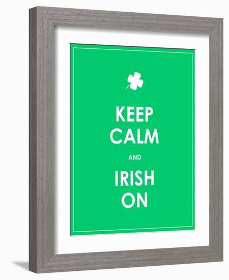 Keep Calm and Irish On-place4design-Framed Art Print