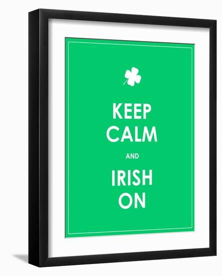 Keep Calm and Irish On-place4design-Framed Art Print