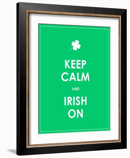 Keep Calm and Irish On-place4design-Framed Art Print