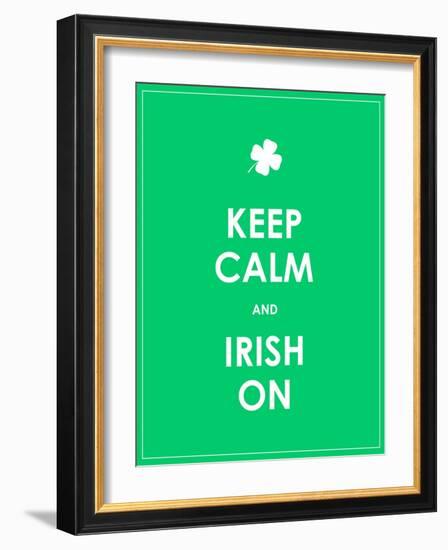 Keep Calm and Irish On-place4design-Framed Art Print