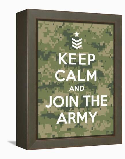 Keep Calm and Join the Army-Thomaspajot-Framed Stretched Canvas