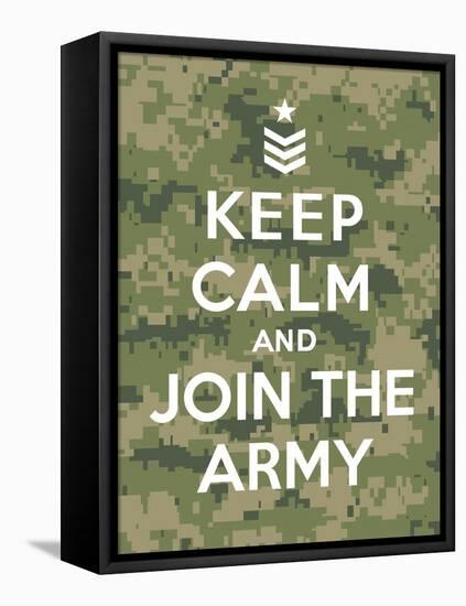 Keep Calm and Join the Army-Thomaspajot-Framed Stretched Canvas