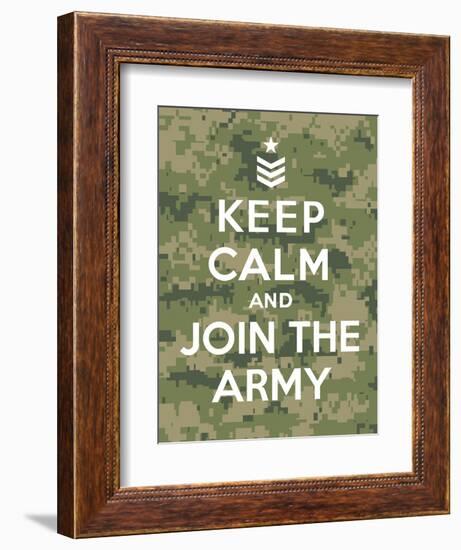 Keep Calm and Join the Army-Thomaspajot-Framed Premium Giclee Print