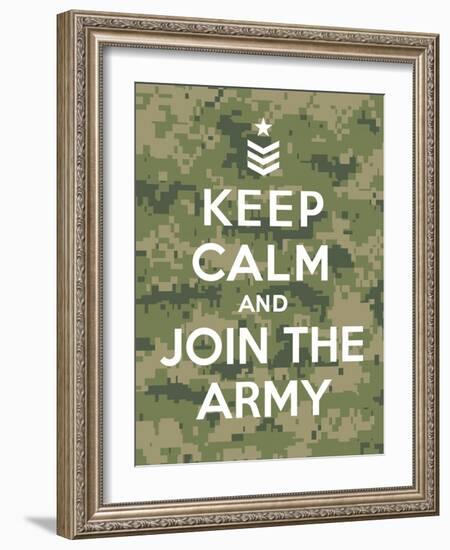 Keep Calm and Join the Army-Thomaspajot-Framed Art Print