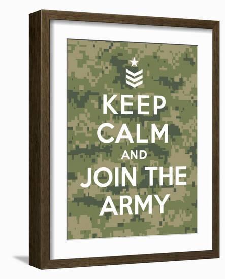 Keep Calm and Join the Army-Thomaspajot-Framed Art Print