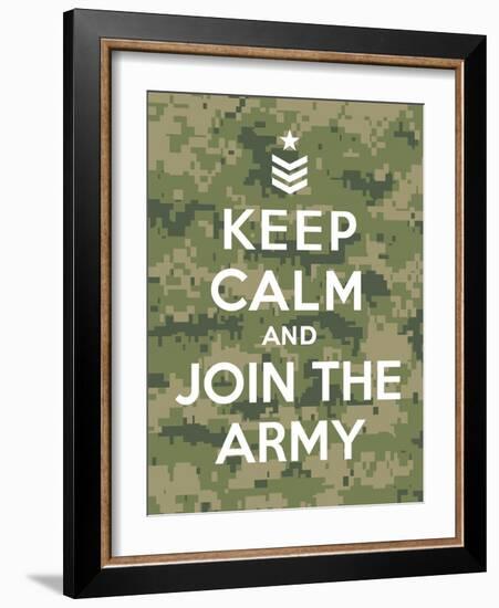 Keep Calm and Join the Army-Thomaspajot-Framed Art Print