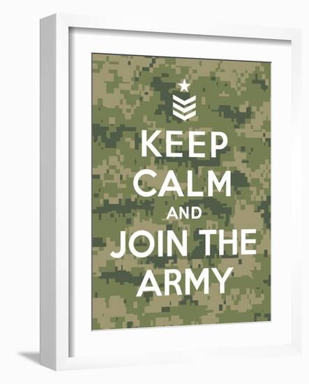 Keep Calm and Join the Army-Thomaspajot-Framed Art Print