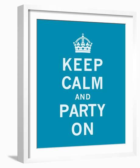 Keep Calm and Party On-The Vintage Collection-Framed Giclee Print