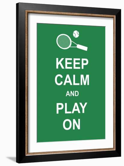 Keep Calm and Play On-prawny-Framed Art Print