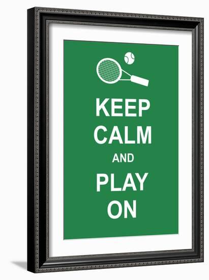 Keep Calm and Play On-prawny-Framed Art Print