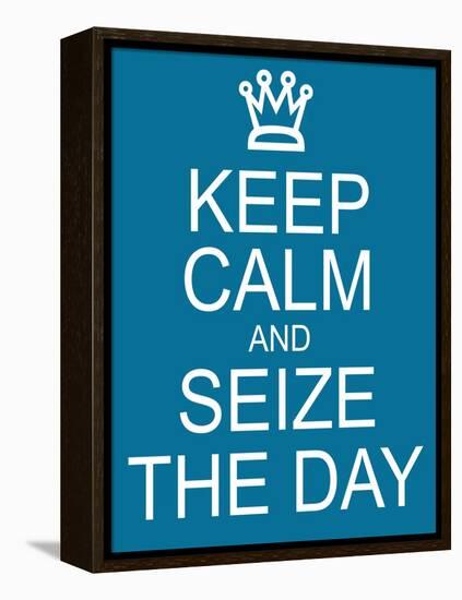 Keep Calm and Seize the Day-mybaitshop-Framed Stretched Canvas