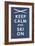 Keep Calm and Ski On-null-Framed Art Print