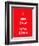 Keep Calm and Slow down Banner-place4design-Framed Art Print