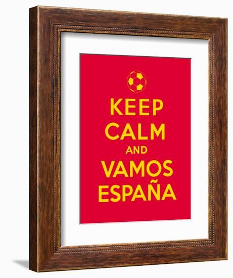 Keep Calm and Vamos Espana-Thomaspajot-Framed Art Print