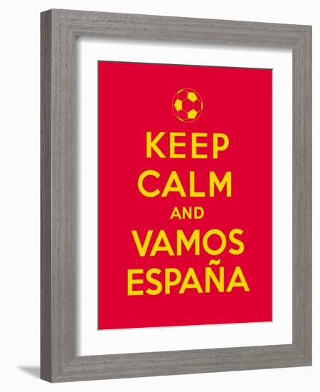 Keep Calm and Vamos Espana-Thomaspajot-Framed Art Print