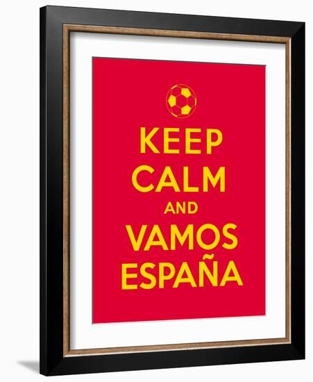 Keep Calm and Vamos Espana-Thomaspajot-Framed Art Print