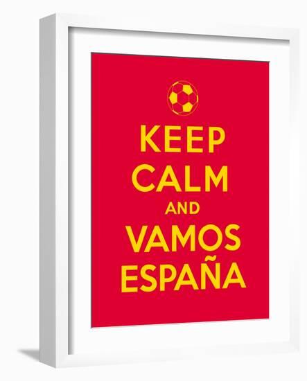 Keep Calm and Vamos Espana-Thomaspajot-Framed Art Print