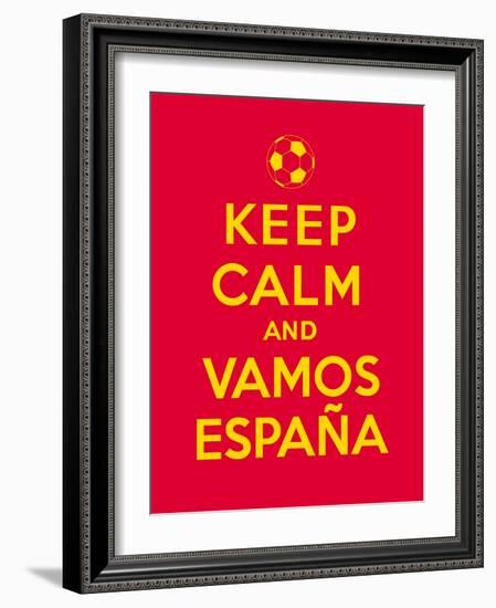 Keep Calm and Vamos Espana-Thomaspajot-Framed Art Print