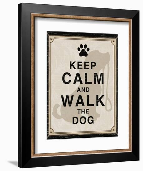 Keep Calm and Walk the Dog-Piper Ballantyne-Framed Premium Giclee Print