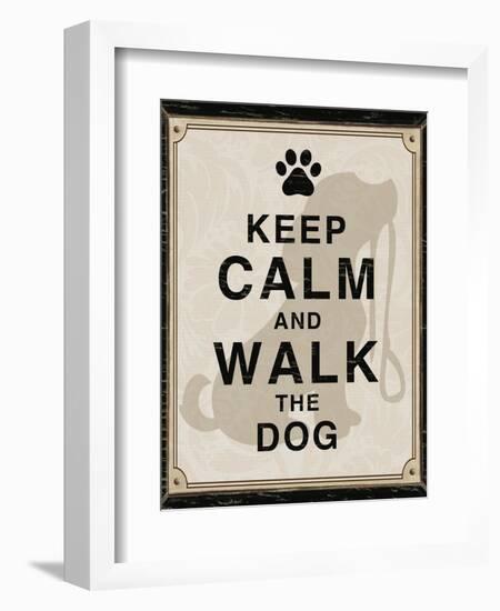 Keep Calm and Walk the Dog-Piper Ballantyne-Framed Premium Giclee Print