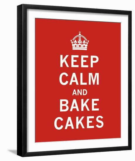 Keep Calm, Bake Cakes-The Vintage Collection-Framed Giclee Print