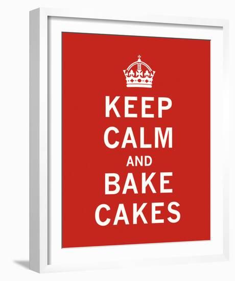 Keep Calm, Bake Cakes-The Vintage Collection-Framed Giclee Print