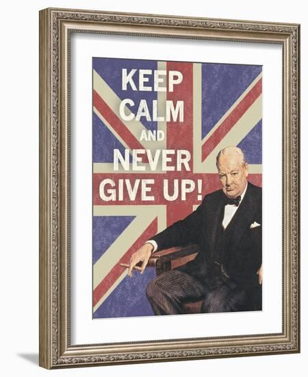 Keep Calm Brit I-The Vintage Collection-Framed Giclee Print