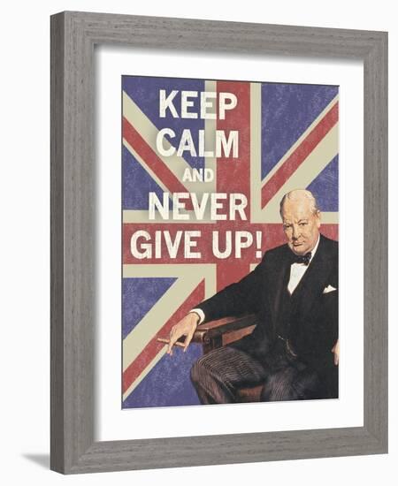 Keep Calm Brit I-The Vintage Collection-Framed Giclee Print