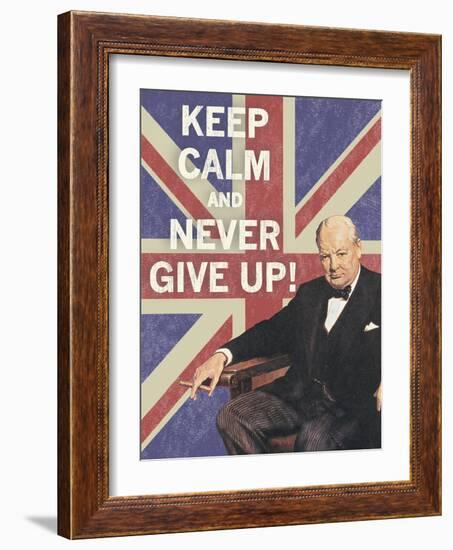 Keep Calm Brit I-The Vintage Collection-Framed Giclee Print